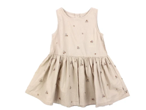 Wheat embroidery flowers kjole Hella